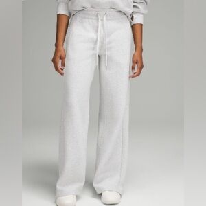 Scuba Mid Rise Wide Leg Pant full length